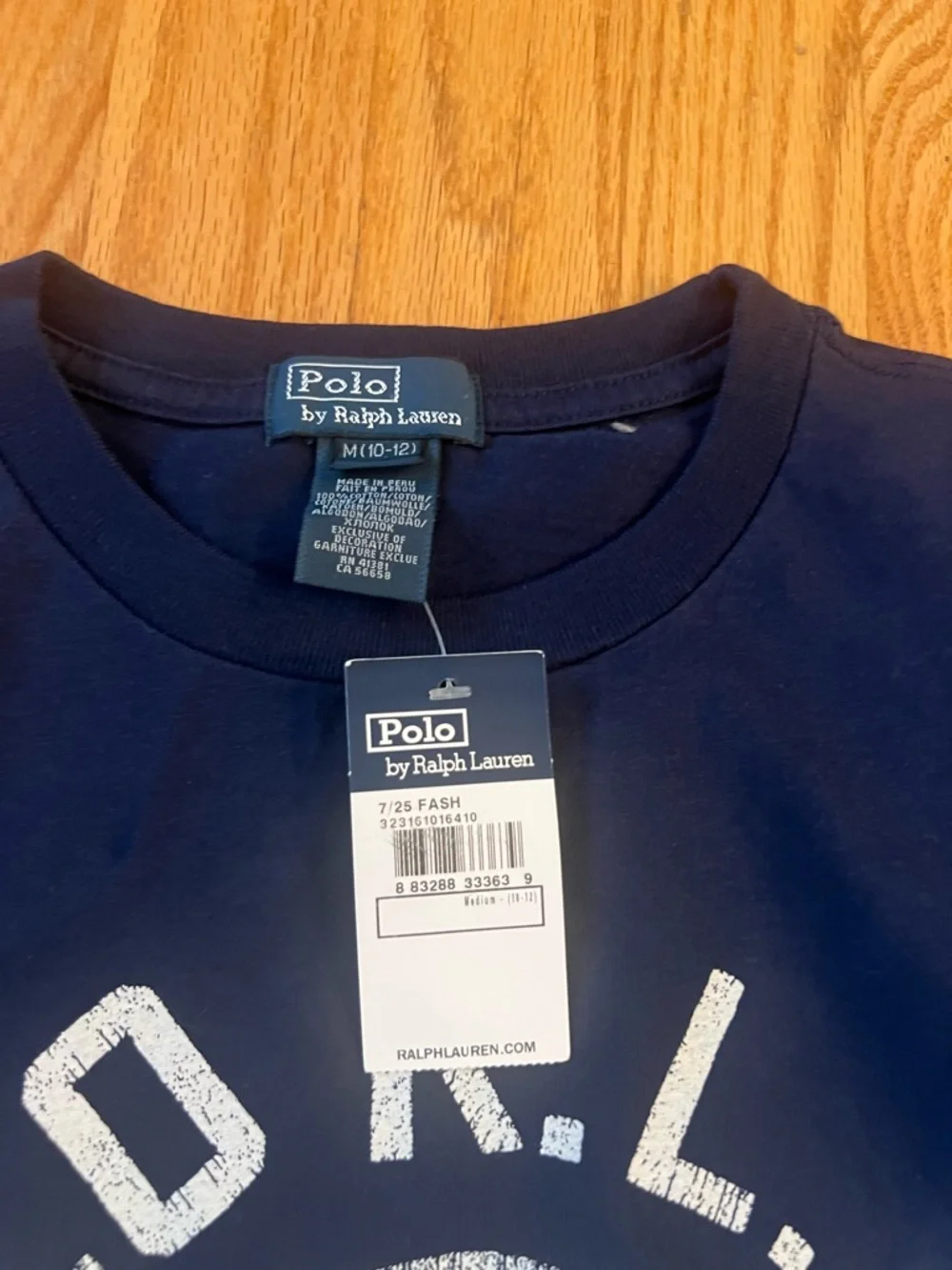 Ralph Lauren Navy & Heather Gray Layered-Look Long Sleeve Tee